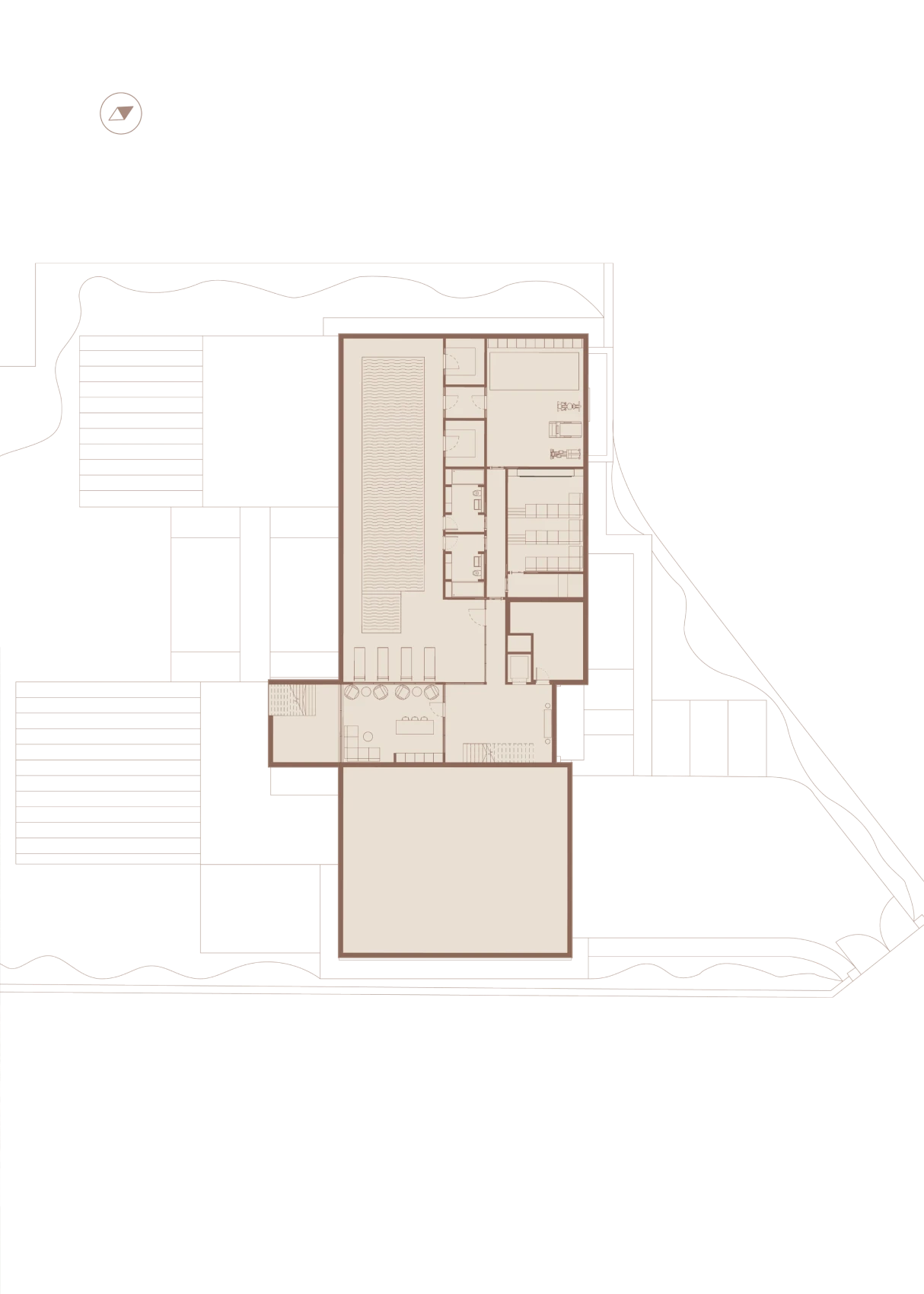 The Outcrop lower ground floor plan