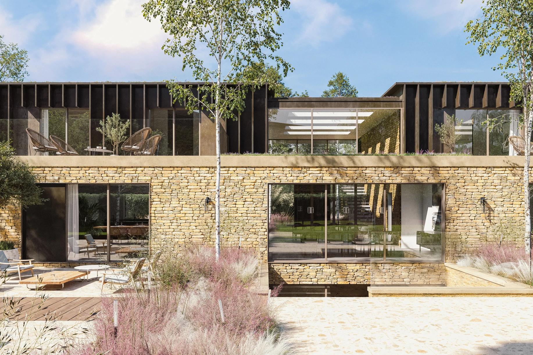 The Outcrop Side View