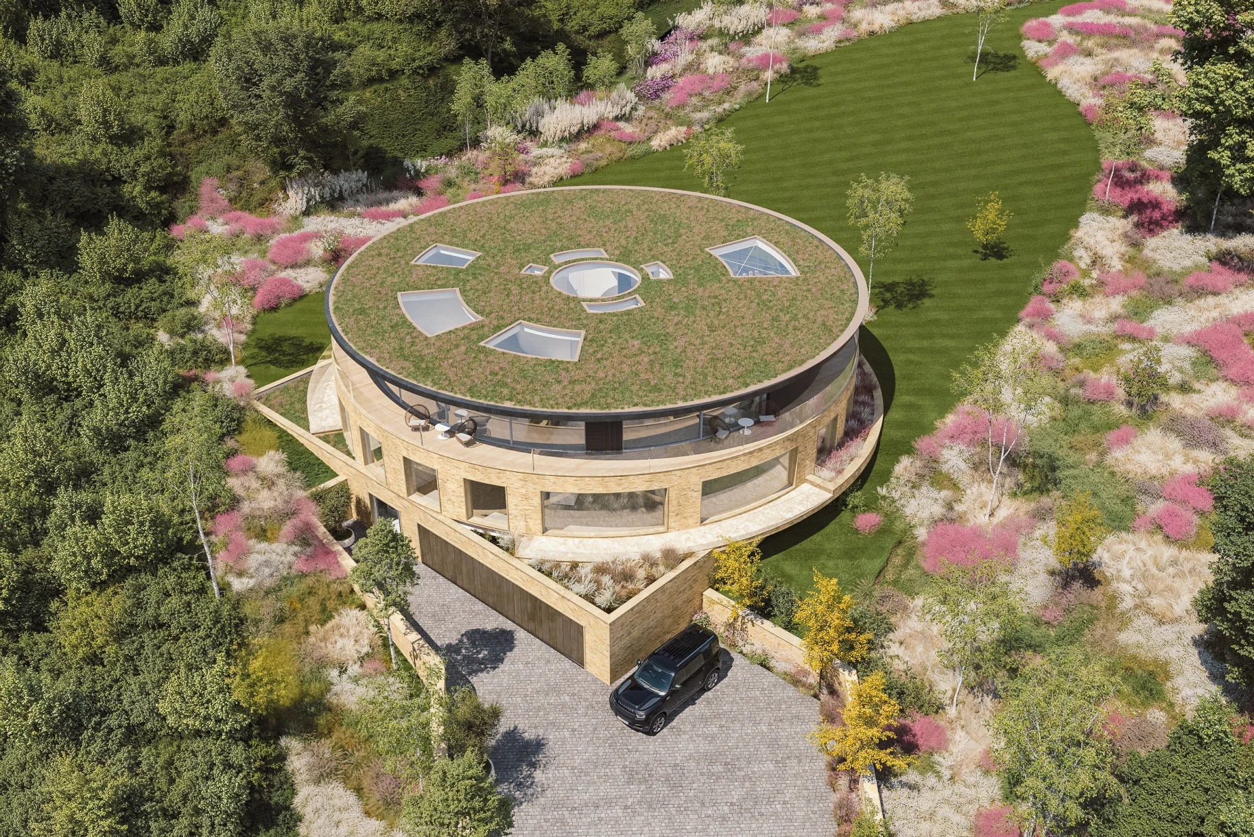 The Summit Aerial Front View