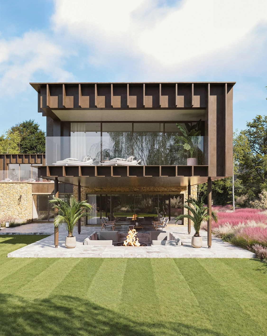 The Sundown garden view